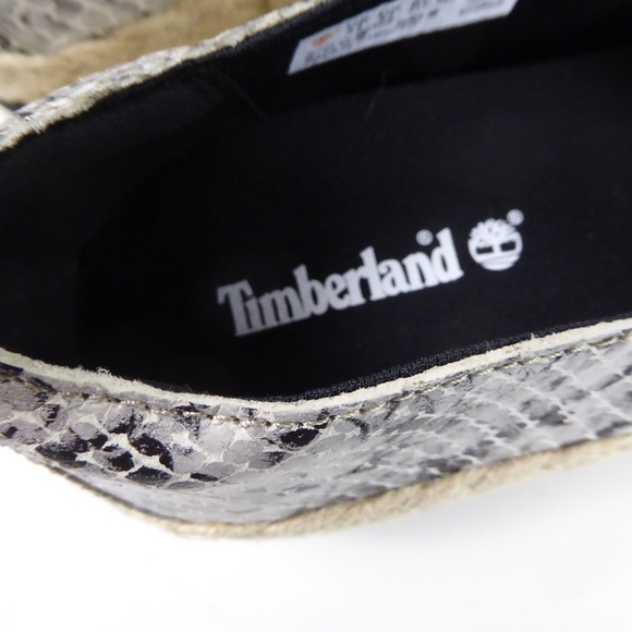 Timberland Barcelona Bay Slip On Python Snake Leather Espadrille Shoes NIB - Picture 6 of 9